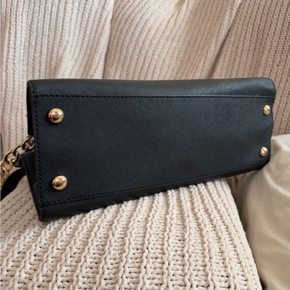 SALE! Michael Kors Hamilton Large Satchel 30S2GHMT3L Black Saffiano Finish - Picture 8 of 11